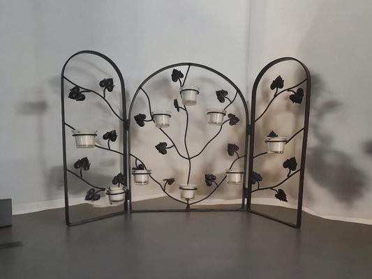 Candle Holder Fireplace Screen